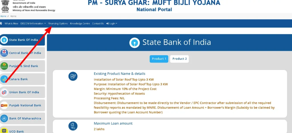 pm surya ghar loan facility