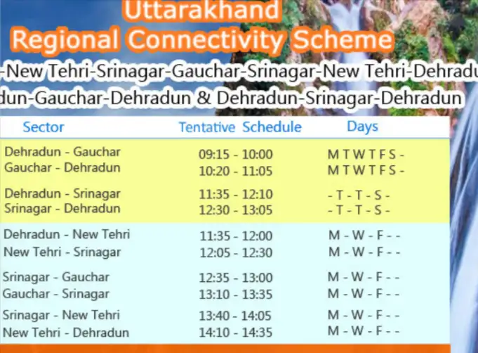 udan service deharadun to gauchar uttarakhand 