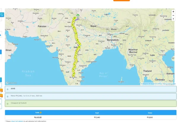 bangalore to kedarnath route map